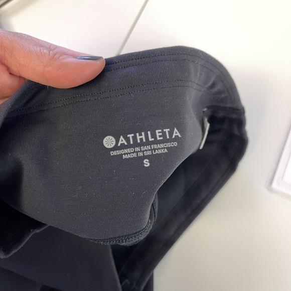 Athleta (S) Up For Anything Mesh 7/8 Training Leggings Mid-Rise 25” Black - Picture 7 of 11